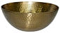 Threshold Hammered Large Serving Bowl with Gold Finish
