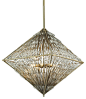 Viva Natura 8 Light Chandelier, Aged Silver contemporary-chandeliers