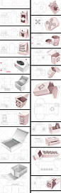 纸盒纸袋包装盒刀模展开图3D展示手工制作设计礼盒拉链盒开窗图集-淘宝网