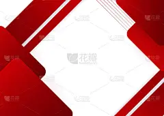 业务展示设计模板的简单摘要红白背景