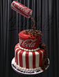 Used a coke can to appear it was being poured...: 