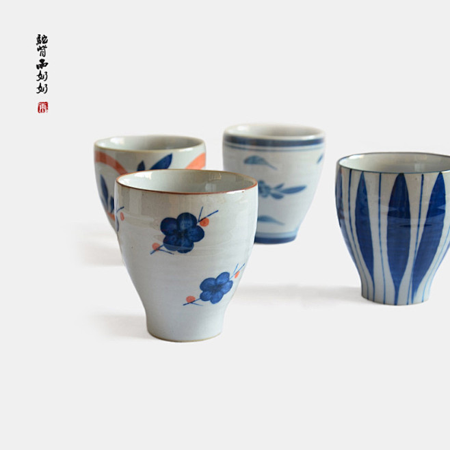 lototo日式和风手绘餐具创意杯 水杯...