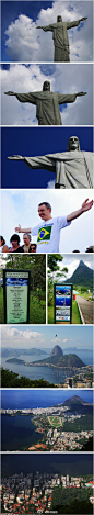 [【巴西】耶稣山] 到到网：#旅行目的地#【巴西】耶稣山，世界七大奇迹之一。它的名气如雷贯耳，是巴西的地标式建筑，也是里约���心目中的庇佑神山。巴西人总会自豪而幽默地说：知道吗，上帝是巴西人，所以把阳光、碧海、沙滩、山峦等一切美丽景致统统赋予了里约