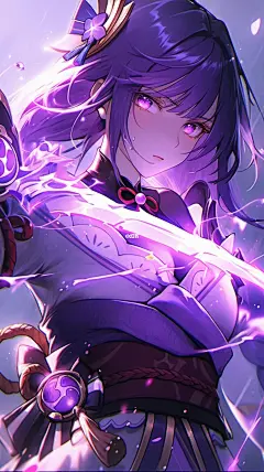 手机壁纸|原神雷电将军