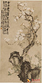 高清国画：李鱓《玉兰牡丹图》赏析(1)