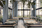 GamFratesi Furniture Decorate the Harlan+Holden Glasshouse Café - InteriorZine