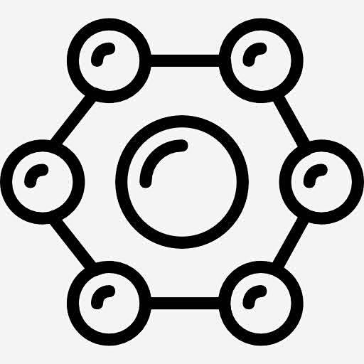 细胞图标 https://88ICON.com 医疗 六边形 教育 生物 细胞 保健和医疗