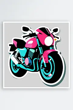 炫彩摩托车贴纸点亮你的骑行之旅-众图网