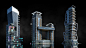 旧金山现代城市建筑楼房3D模型 C4D/Blender/FBX/OBJ/Maya/MAX/UE Kitbash3d – Neo Sanfrancisco插图4