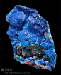 孔雀石 on 斜硅铜矿，12.7厘米
Mine Omaue, Plateau du Kaokoveld , Région de Kunene, Namibie
收藏：Irv BROWN, San Diego, Californie, U.S.A
摄影：Stuart WILENSKY