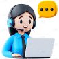 图标系列3D人物客服