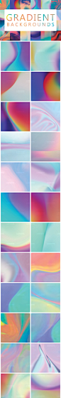 Gradient Backgrounds 50款高品质渐变色背景底纹素材合集jpg格式-淘宝网