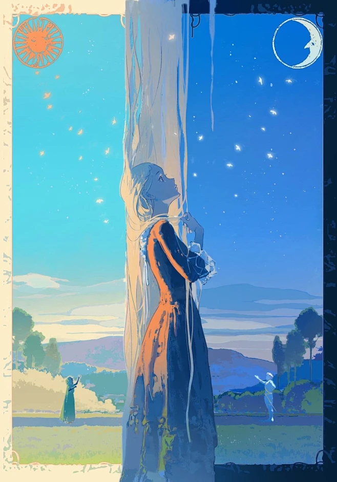 Rapunzel_丁丁框的插画作品_涂鸦王国_原创插画平台-花瓣网