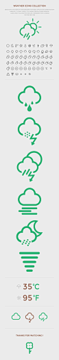 Weather Icon Set 2013 : New stuff in the form of icons designed for mobile application connected with forecast. It is only a reply to a graphic design classes problem.I look upon it as a practice, because I experiment with UI designfor the first time