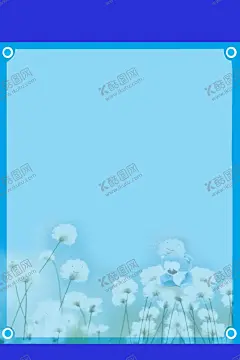 展板背景 【酷图网】展板,背景,蓝色,花,花朵,宣传