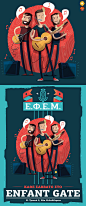 EFEM posters : My cousin and his friends have anice, rising music band called E.F.E.M. (EFEM) and they needed some posters, graphics and illustrations for their promotion. And that's what I did for them!