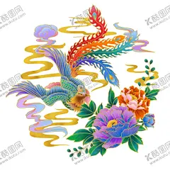 国潮凤凰插画 【酷图网】国潮凤凰插画,凤凰,手绘,插画,国潮海报,国潮广告,祥云,火凤凰,中国风,中国,国潮,烫金插画,国风,国潮插画,中国风素材,中国风设计