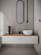 Minosa: Powder Room - Something different is becoming Normal.  Bathroom design. Kinda amazing!