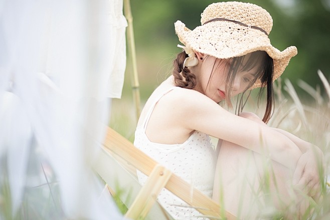 清晨少女