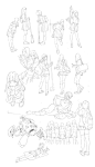 线稿_18，韩国角色概念设计师 KimIlKwang