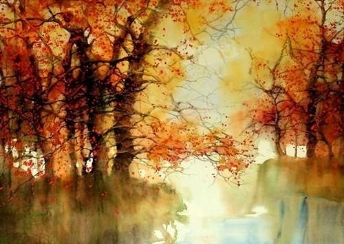 美丽的水彩风景画欣赏