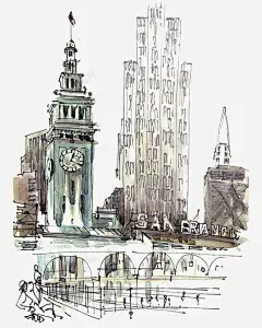 手绘涂鸦建筑 免费下载 页面网页 平面电商 创意素材