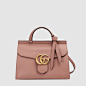 GG Marmont leather top handle bag