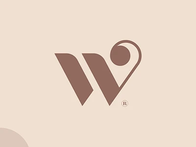 W | Lettermark w logotype serif musical note letterform lettermark ...
