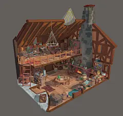 Mill Kitchen Cutaway