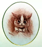 Louis Wain爱猫Peter的肖像画