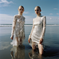 Reflected Elegance: Coastal Couture in Ethereal Light