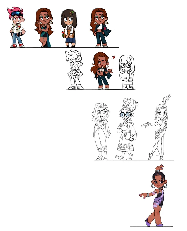 character design practice #6-花瓣网