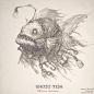 "The Ghostfish" Monster of the Month for June 2019, Justin Gerard : Traditional graphite drawing on smooth bristol. Color in Photoshop. 
Monster of the Month for June 2019. 
Step-by-Step Tutorial, Hi Res Wallpaper and Process Guide available on 