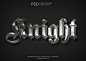 Free PSD steel gothic text effect