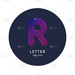 拉丁文,字母,显示器,英文字母R,超声波,商务,计算机,信函,品红色,技术