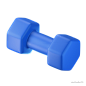 哑铃Dumbell-4 @到位啦UI素材 运动健身装备器械3D图标模型