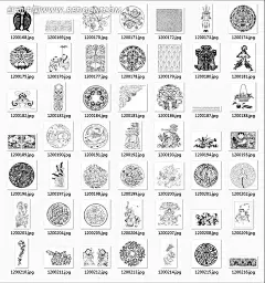 中国古典图案合辑-古代儿童花团等图案传统花纹|传统图案|芙蓉花|古代儿童|古典花纹|古典装饰花纹|花团|花纹|经典纹样|精美图案|篮子|莲花|矢量素材|鱼|玉器|中国古典图案|中国元素|装饰纹