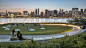 Hunter's Point South Waterfront Park : The park’s recently completed second phase offers New Yorkers an "urban wilderness;" pathways snake along the site’s contours and in between newly re-introduced wetlands and the water’s edge. Plantings enge