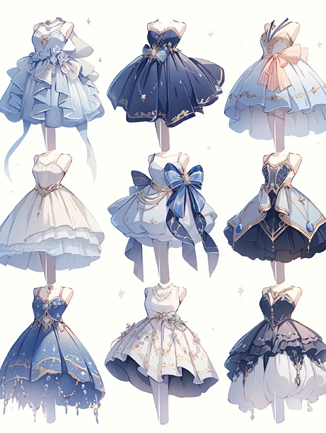 小礼服穿搭素材｜服装展示