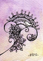 would make a cool tattoo - by Melissa Johnson  #doodle #zentangle #ZIA