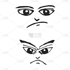 涂鸦情感脸图标手绘插画设计