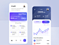 Finance & Banking App online cash flow crypto wallet finance banking transection expense income statistics app  bank  card statistics  ui  ux animation  chat  credit interaction  ios  loan material  money ios hybrid mobile phone account  banking  bitc