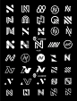 灵感采集⭐300个字母N元素图形logo设计分享