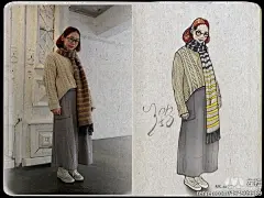 当时尚街拍变成了时尚插画(转自左衽)-2    |欢迎加入“烩设计”小站QQ群：261065006&gt;&gt;&gt;进群后，按照 “姓名-大学(城市)-专业” 格式修改群中名字，如“ 胡伟-同济-汽车  