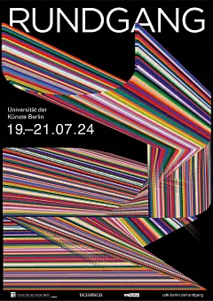 柏林艺术大学2024年展海报作品
发布时间：2023年12月25日 分类：视觉传达作品 浏览量：2165


海报 1


Rundgang 2024 设计竞赛第一名--获奖海报由 Leon Hochhäuser 和 Momo Anders 创作。


Rundgang 的设计是每年通过设计竞赛确定的。四个视觉传达班的学生轮流展示他们的设计，作为学期项目的一部分。今年的设计来自 Klasse Kampagnen @klassekampagnen_udk（Barbara Kotte 教授和 Anja Ste