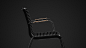 LE FAUTEUIL SIENNA——公园黑色简约座椅，木头与线条的结合~
全球最好的设计，尽在普象网（www.pushthink.com）