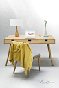 Tantik oak Desk on Behance