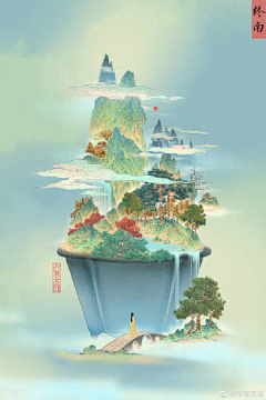 夜风向晚采集到国潮风插画