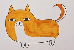 柴犬简笔画_360图片