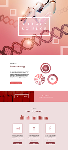 NIKO_X采集到14款医学医药生物基因科学研究网站网页WEB专题